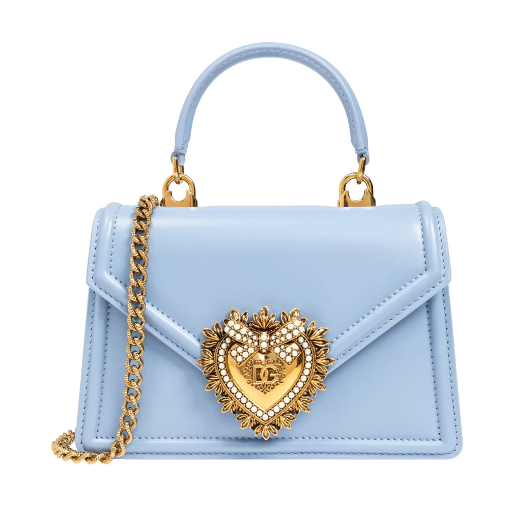 Dolce & Gabbana Schoudertas Devotion Small Blue Dames