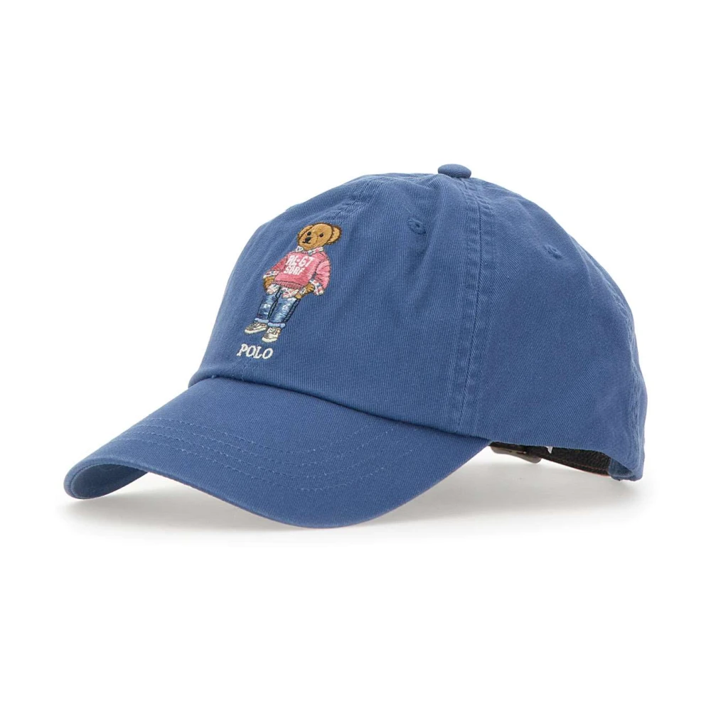 Polo Ralph Lauren Beer Logo Katoenen Baseballpet Blue Heren