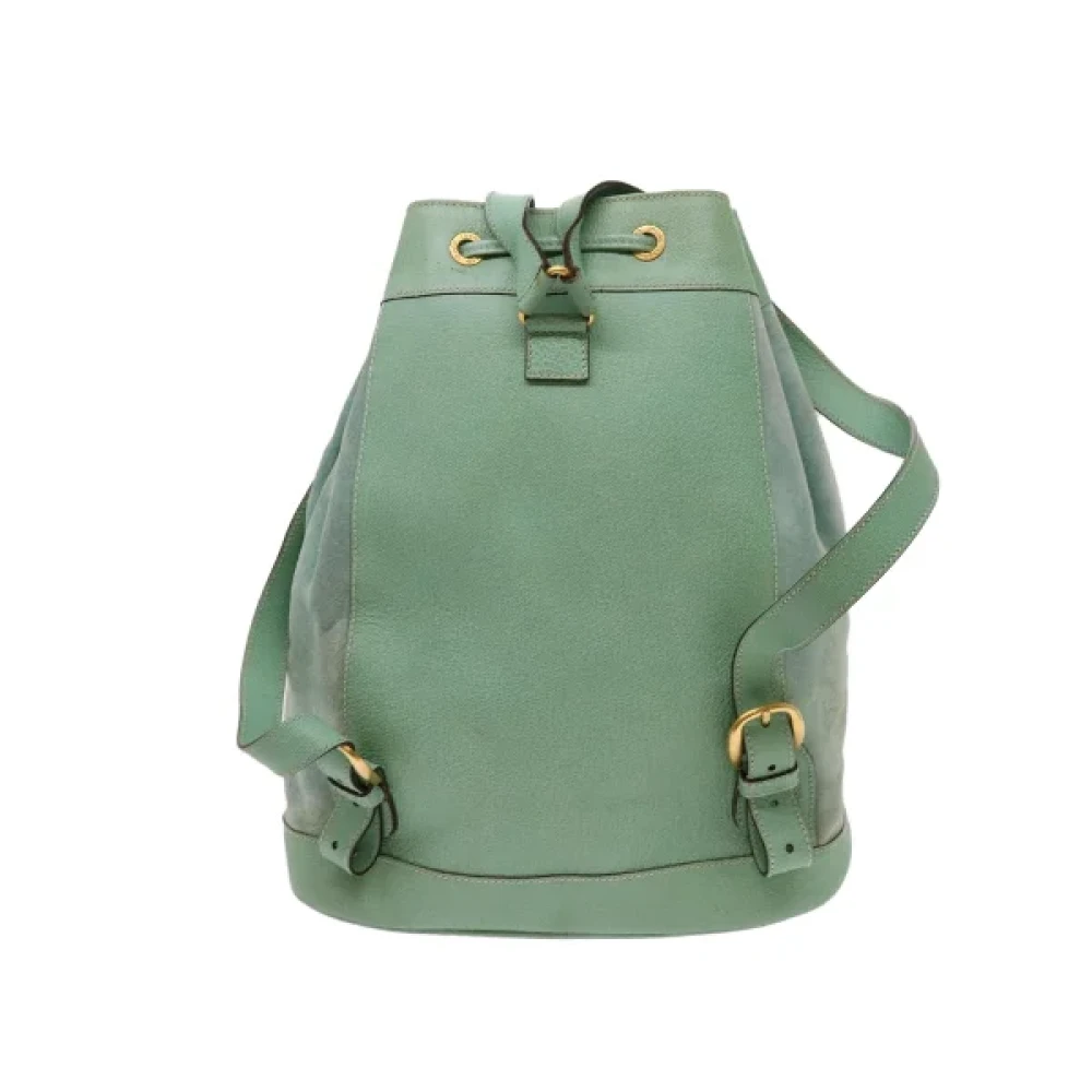 Gucci Vintage Pre-owned Suede backpacks Blue Dames