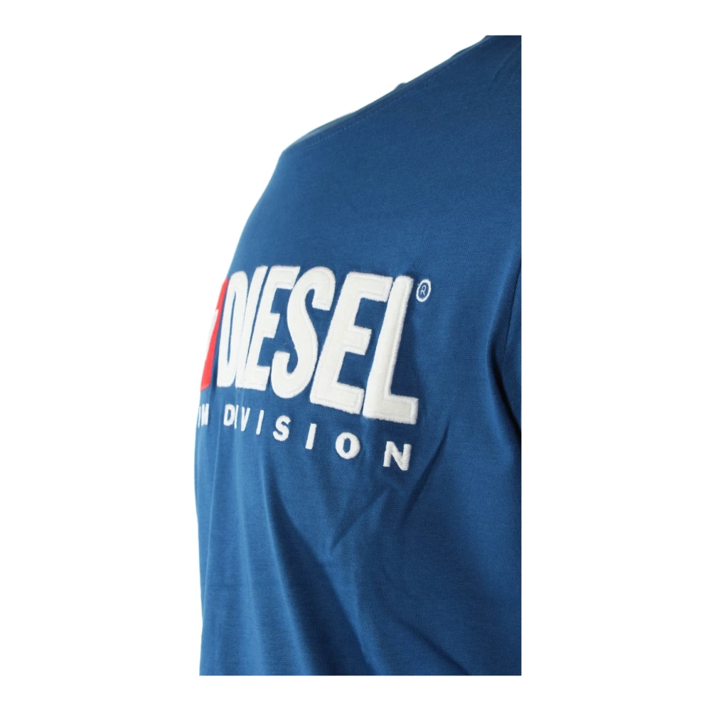Diesel Blauw Katoenen Heren T-shirt Blue Heren