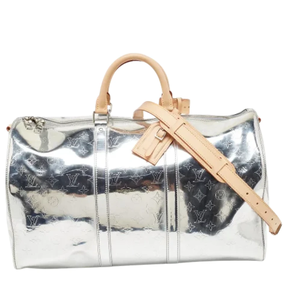 Louis Vuitton Vintage Pre-owned Leather travel-bags Gray Heren