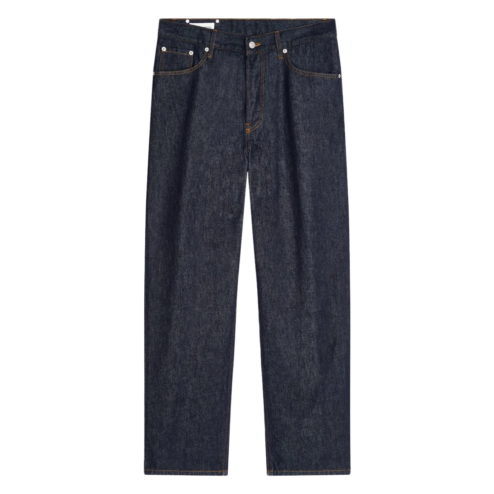 Dries Van Noten Men's Blue Pine Den 3384 Trousers - Straight Fit Jeans - W32 - Jeans