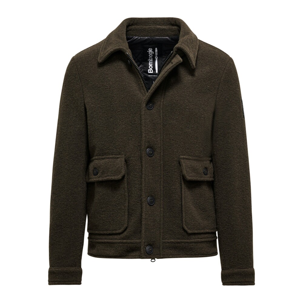 Mens boiled wool on sale coat