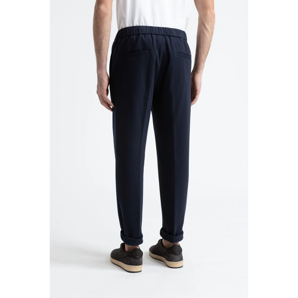 PESERICO Katoenmix joggers Blue Heren