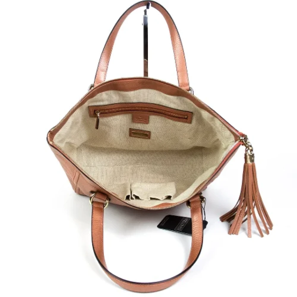 Gucci Vintage Pre-owned Fabric gucci-bags Brown Dames