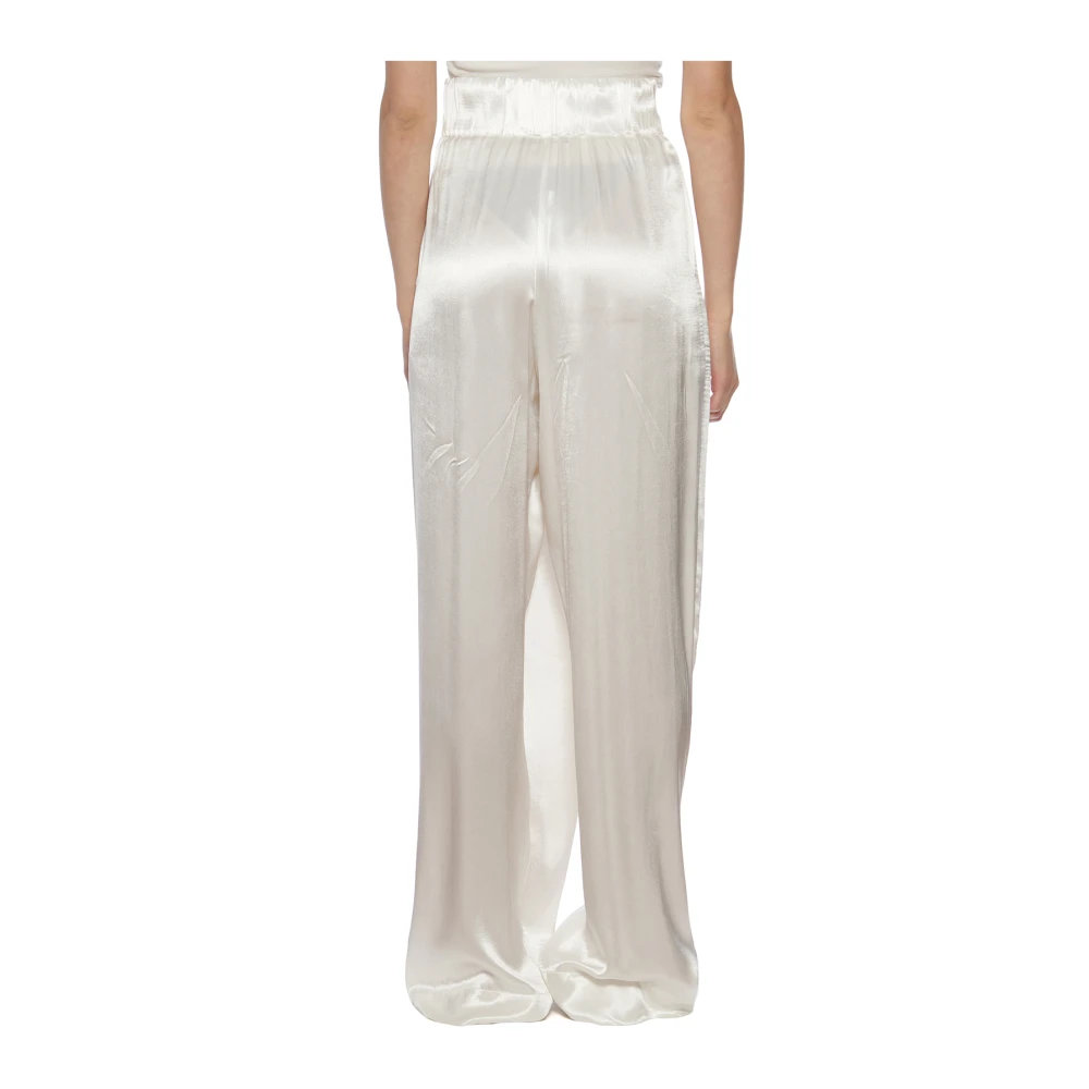 NÜ Denmark Large high -waisted trousers White Dames