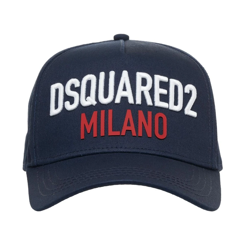 Dsquared2 Blauwe Baseballpet Logo Verstelbaar Blue Heren