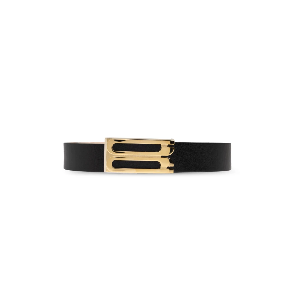 Victoria Beckham Women's Black Belts, 90 Cm, Leather Belt