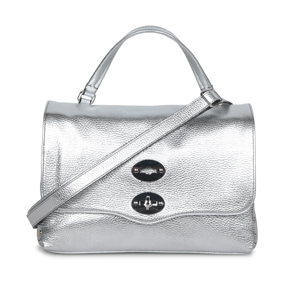 Zanellato Elegante tas met metalen afwerking en veilige sluiting Gray Dames