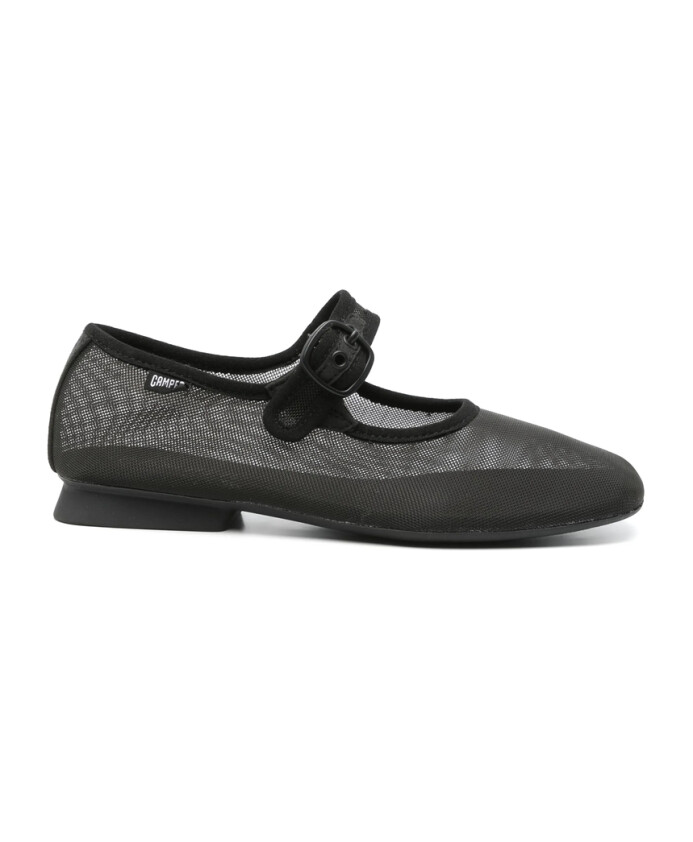 chaussures-plates-a-boucle-laterale-en-maille-noire
