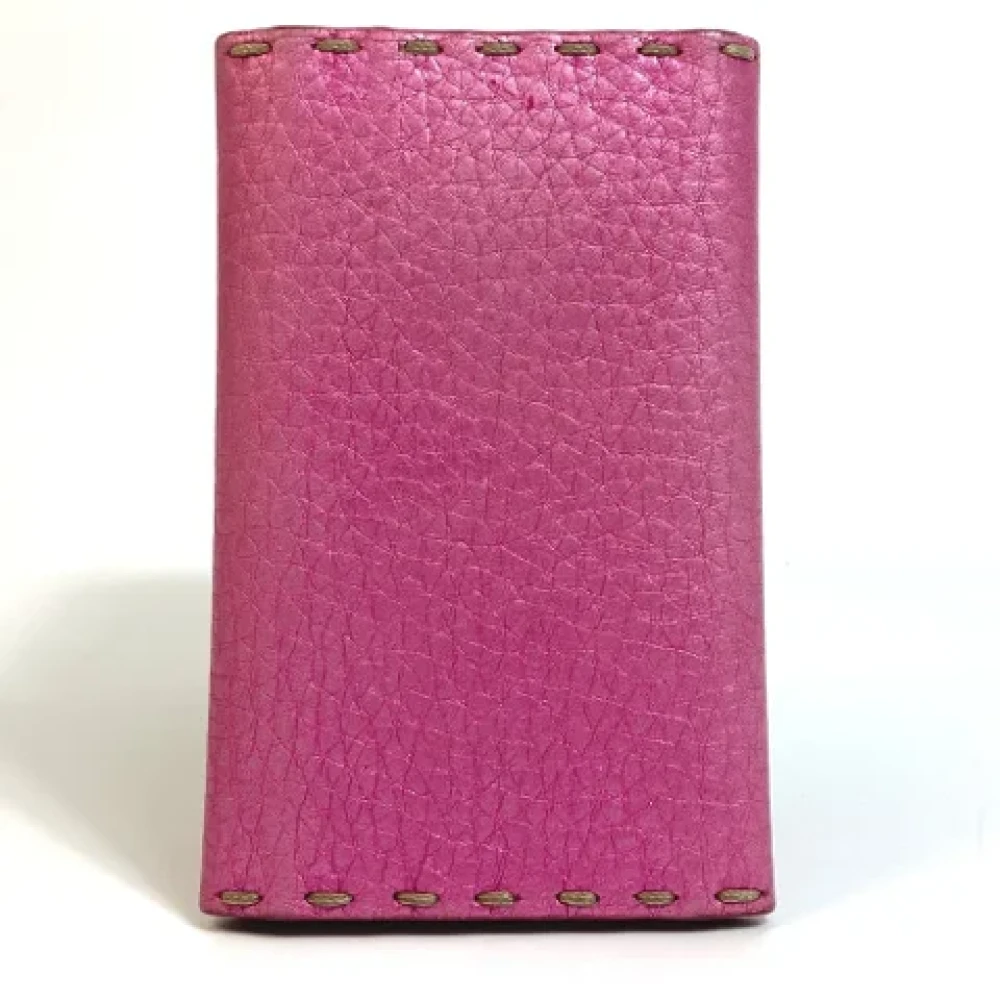 Fendi Vintage Pre-owned Leather home-office Pink Heren