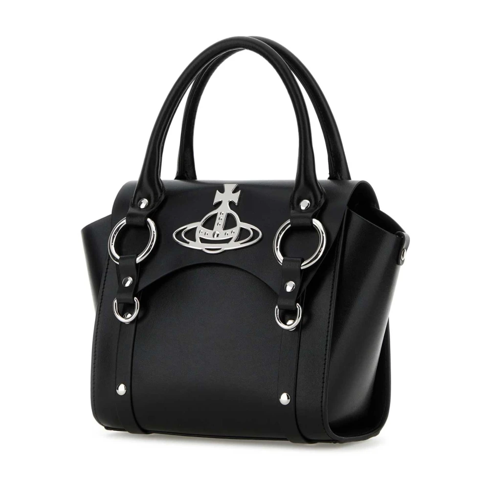 Vivienne Westwood Betty Zwarte Leren Handtas Black Dames