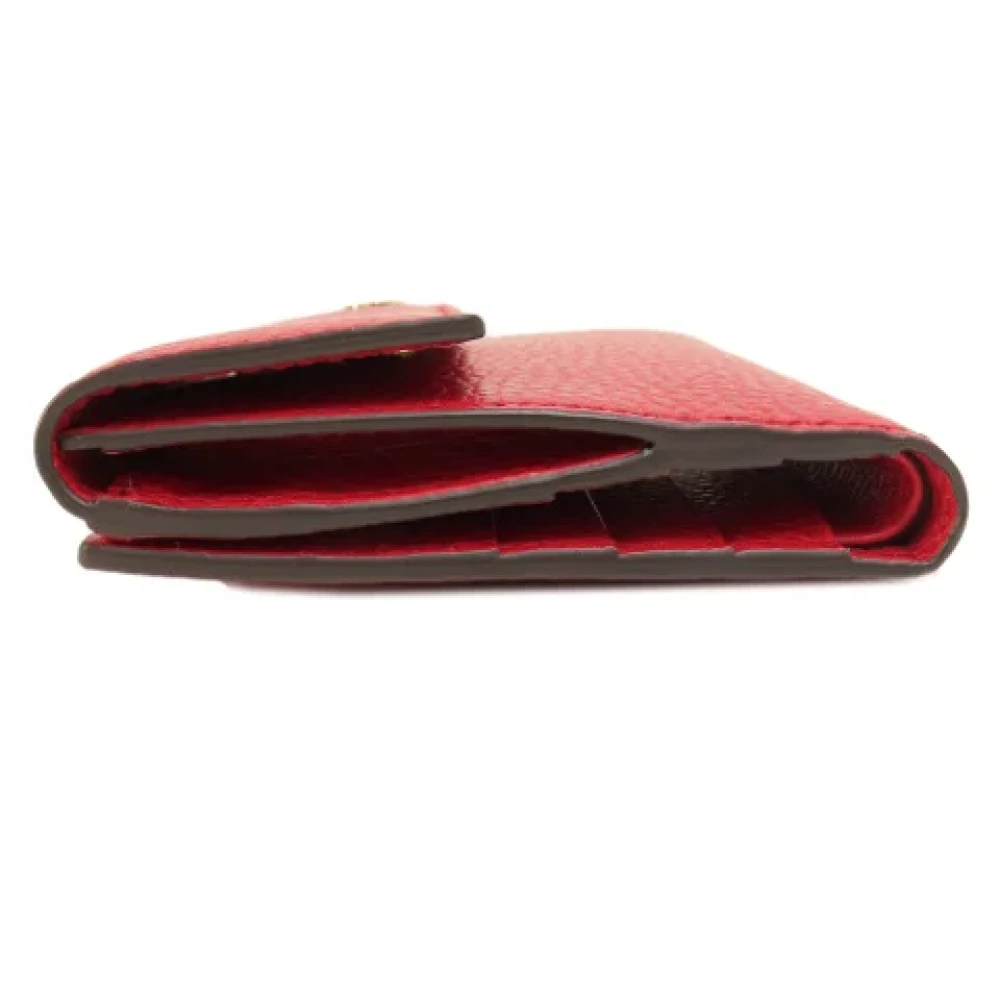 Gucci Vintage Pre-owned Leather wallets Red Dames