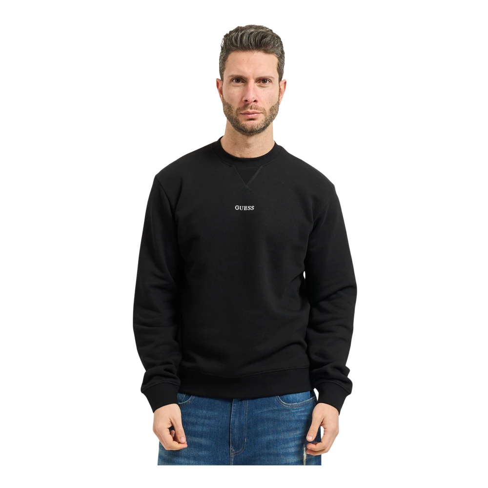 Guess Hombre Negro - Sudadera De Cuello Redondo - Sweatshirts & Hoodies - S - Sudadera De Cuello Redondo
