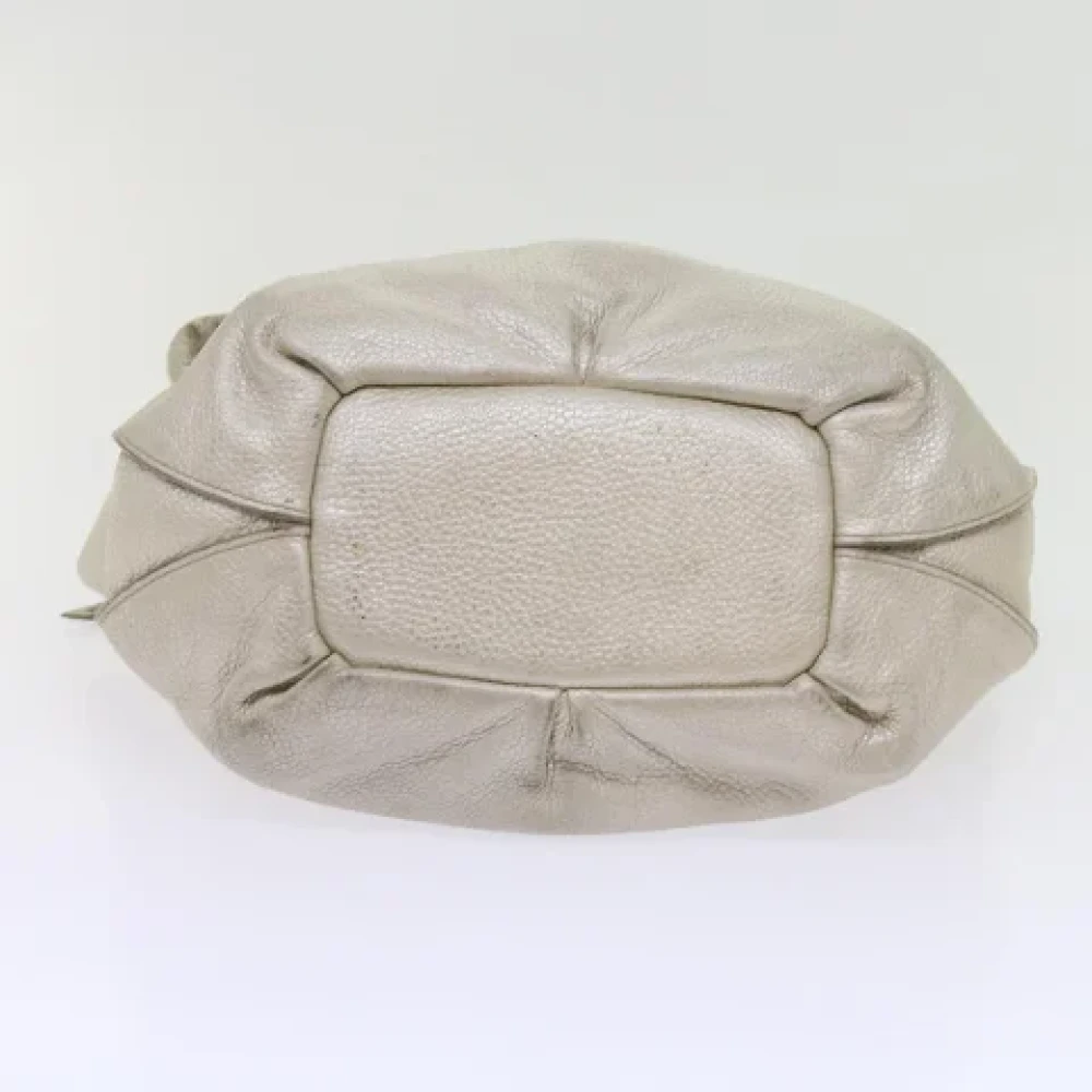 Celine Vintage Pre-owned Leather celine-bags Beige Dames