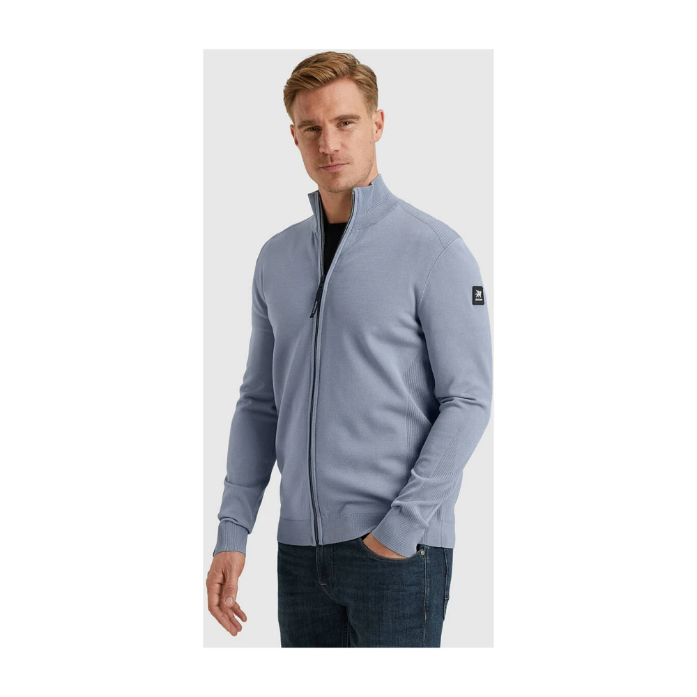 Vanguard Ritssluiting jas in viscose mix Blue Heren