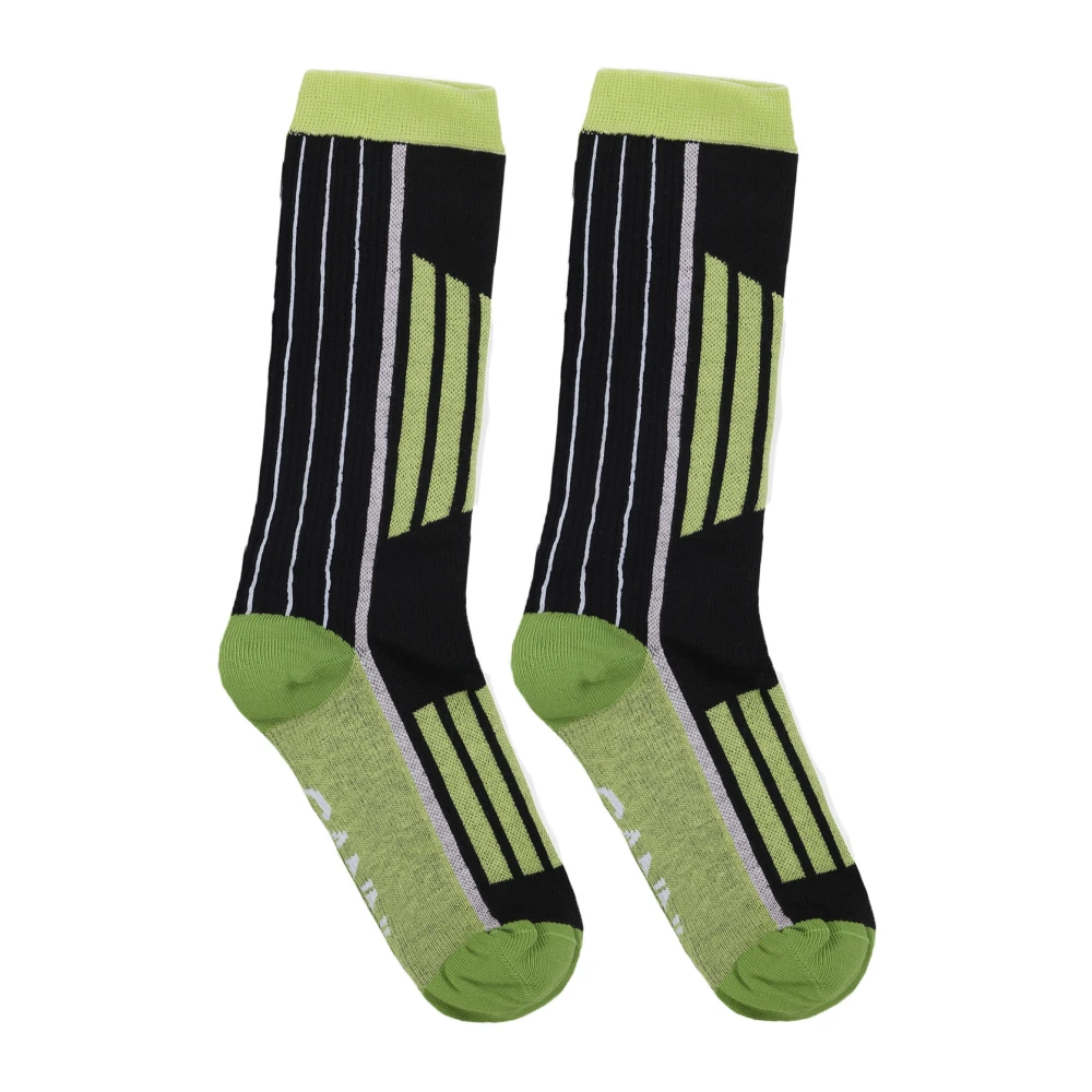 Ganni Multicolor Gestreepte Katoenmix Sokken Multicolor Dames