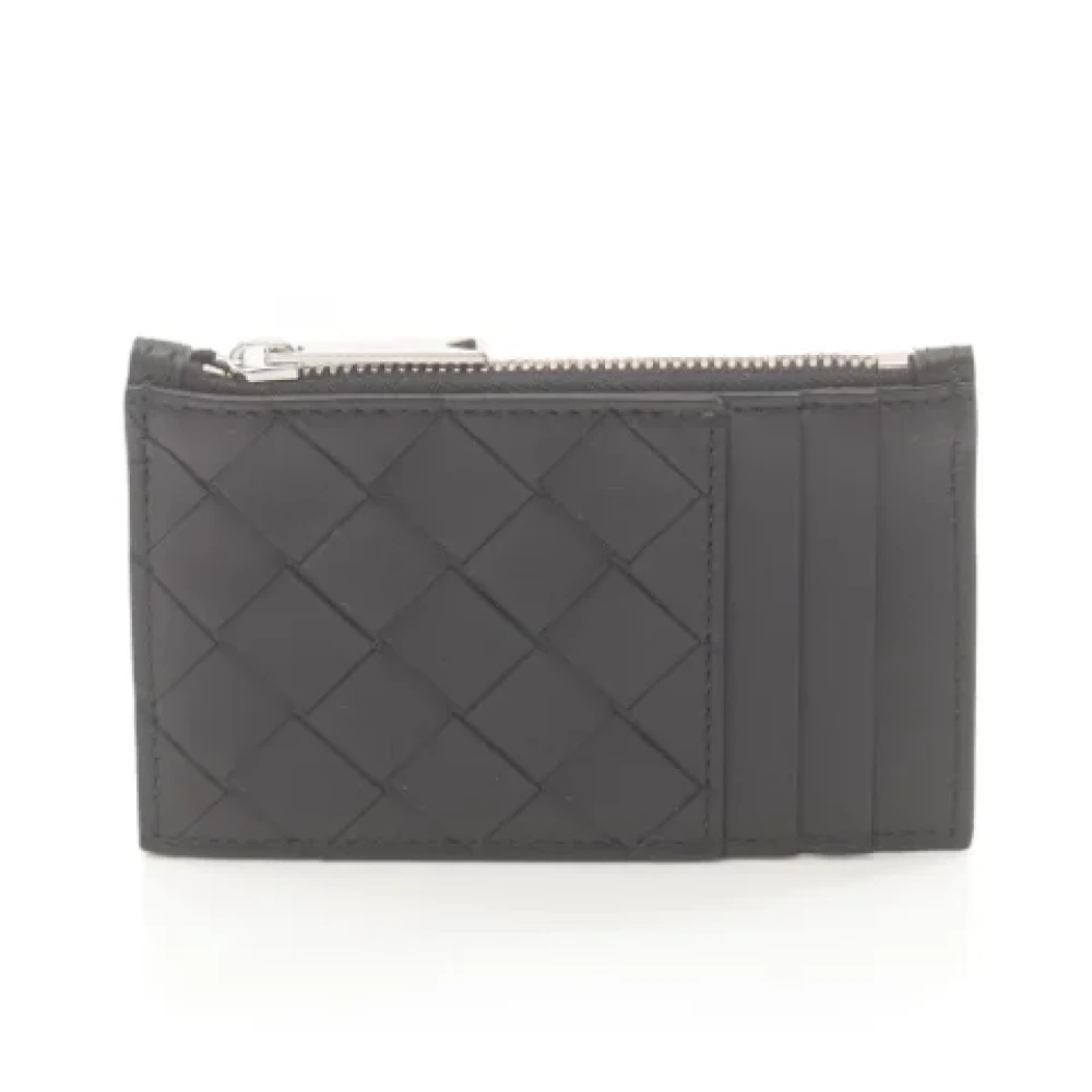 Bottega Veneta Vintage Pre-owned Leather wallets Black Dames