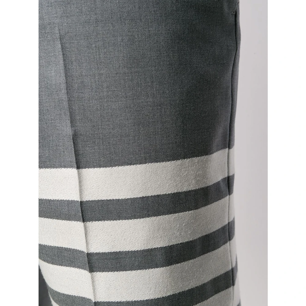 Thom Browne Grijze 4-Bar Broek Gray Heren