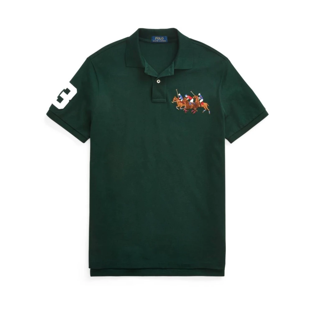 Polo Ralph Lauren Casual Groene Korte Mouw Polo Shirt Green Heren