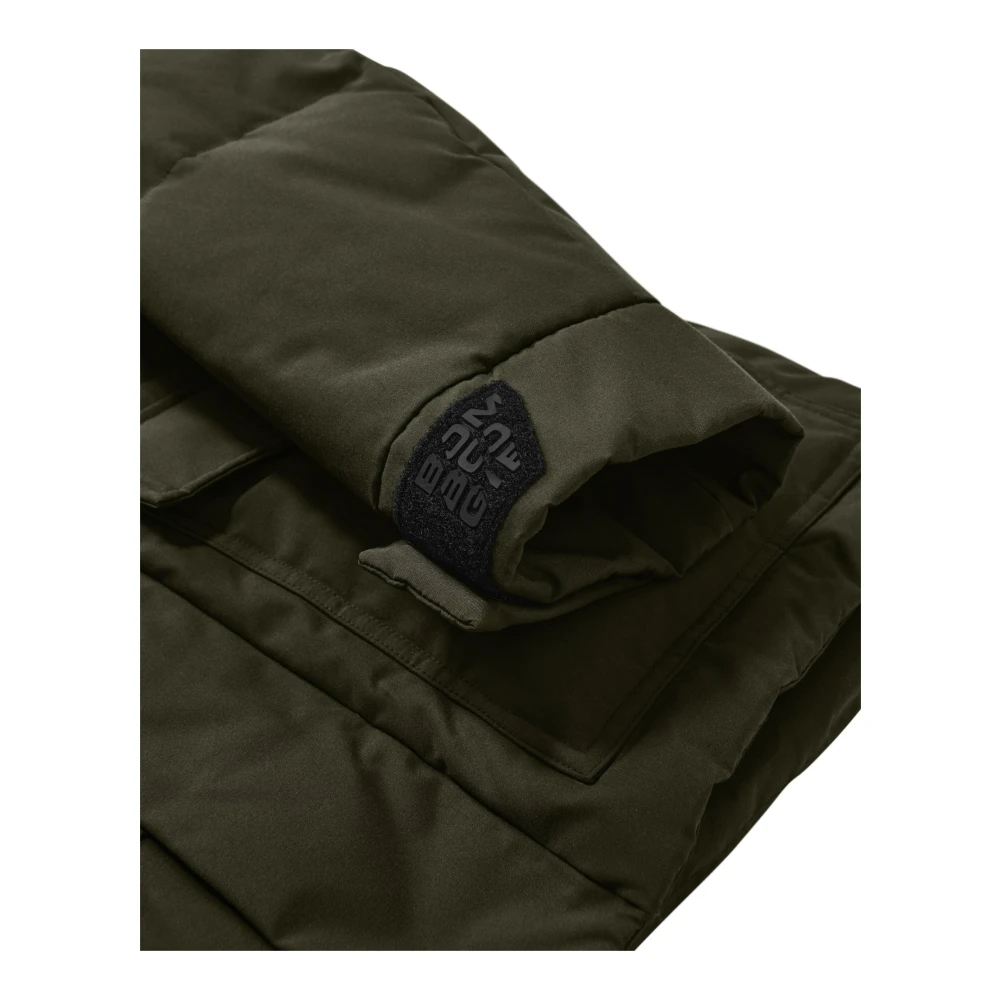 BomBoogie Parka met meerdere zakken en echte bontafwerking Green Heren