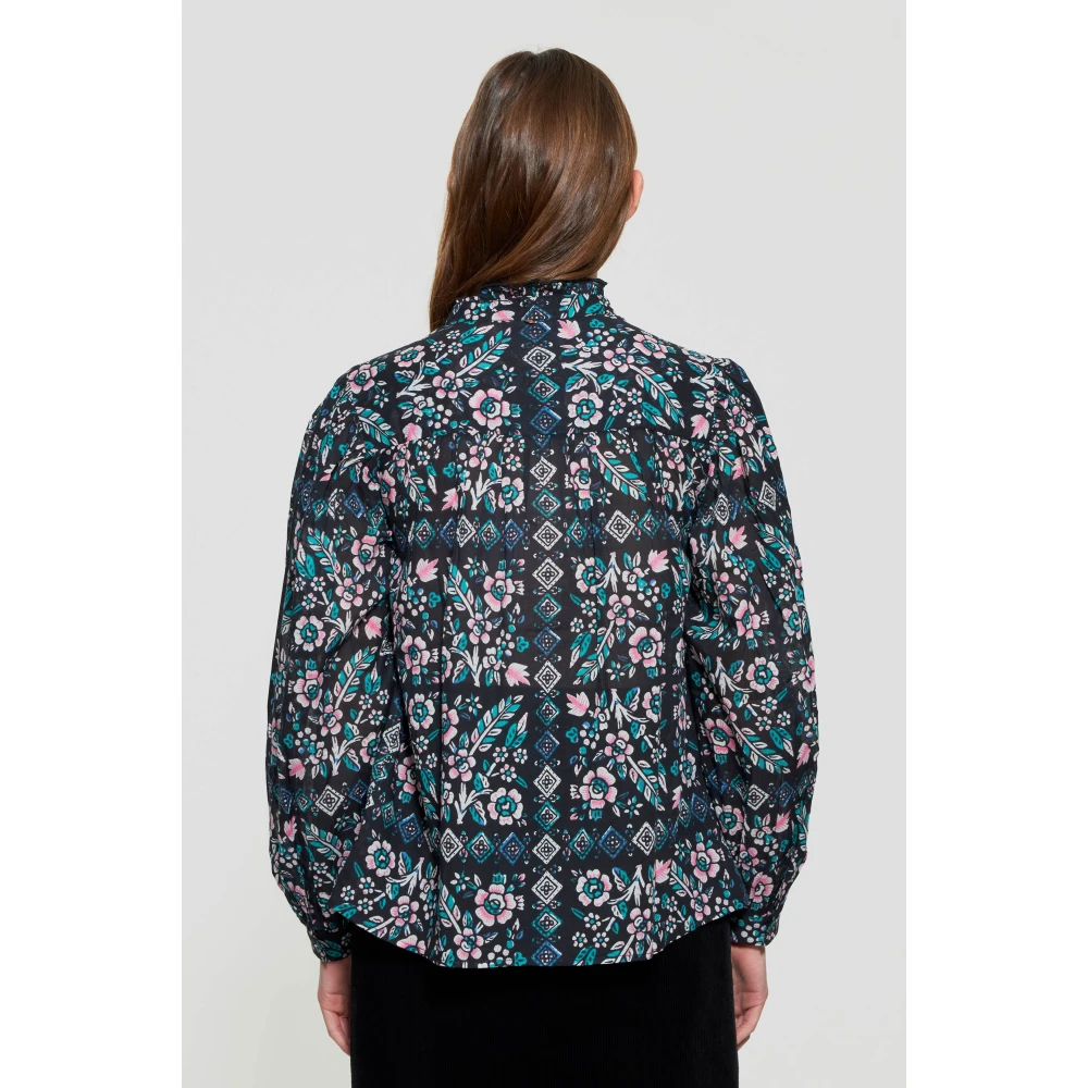 Antik batik Bloemenprint blouse Multicolor Dames