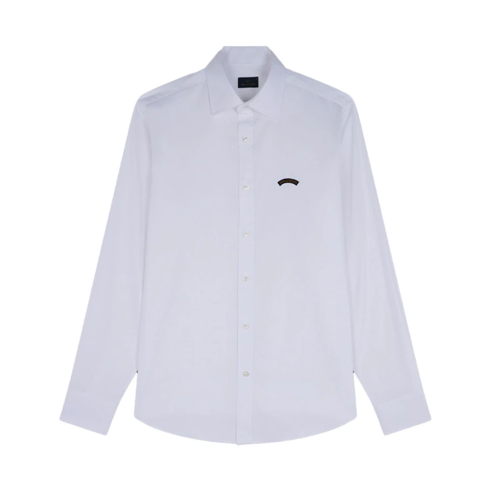 PAUL & SHARK Katoenen Overhemd Model 24413320Cf 010 White Heren