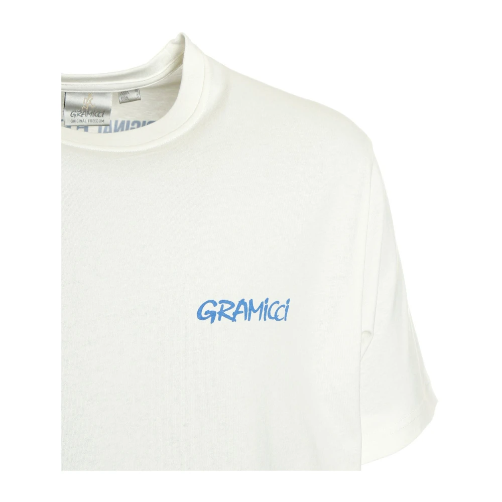 Gramicci Liberty Tee met voor- en achterprint White Heren