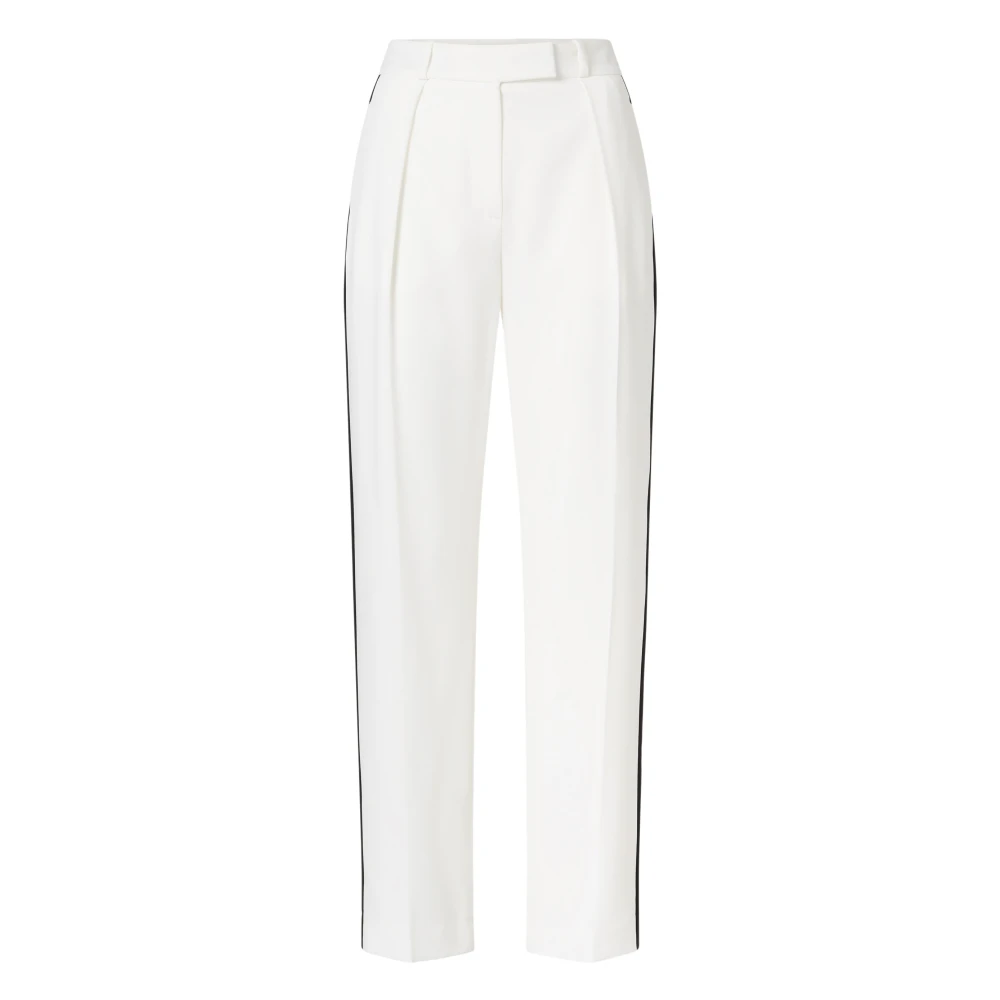 Karl Lagerfeld Rechte Broek MET Hoge Taille White Dames