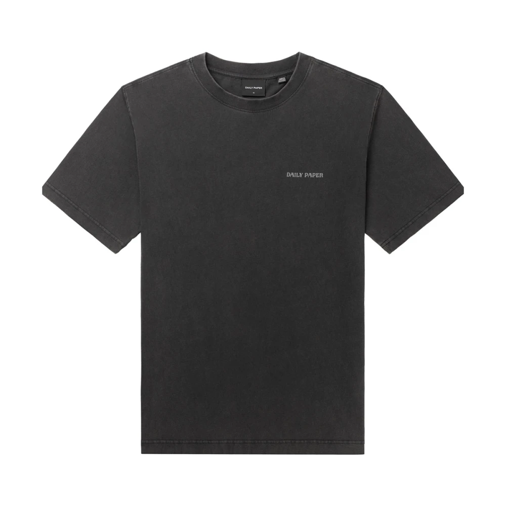 Daily Paper Gewassen Zwarte T-shirt Black Heren