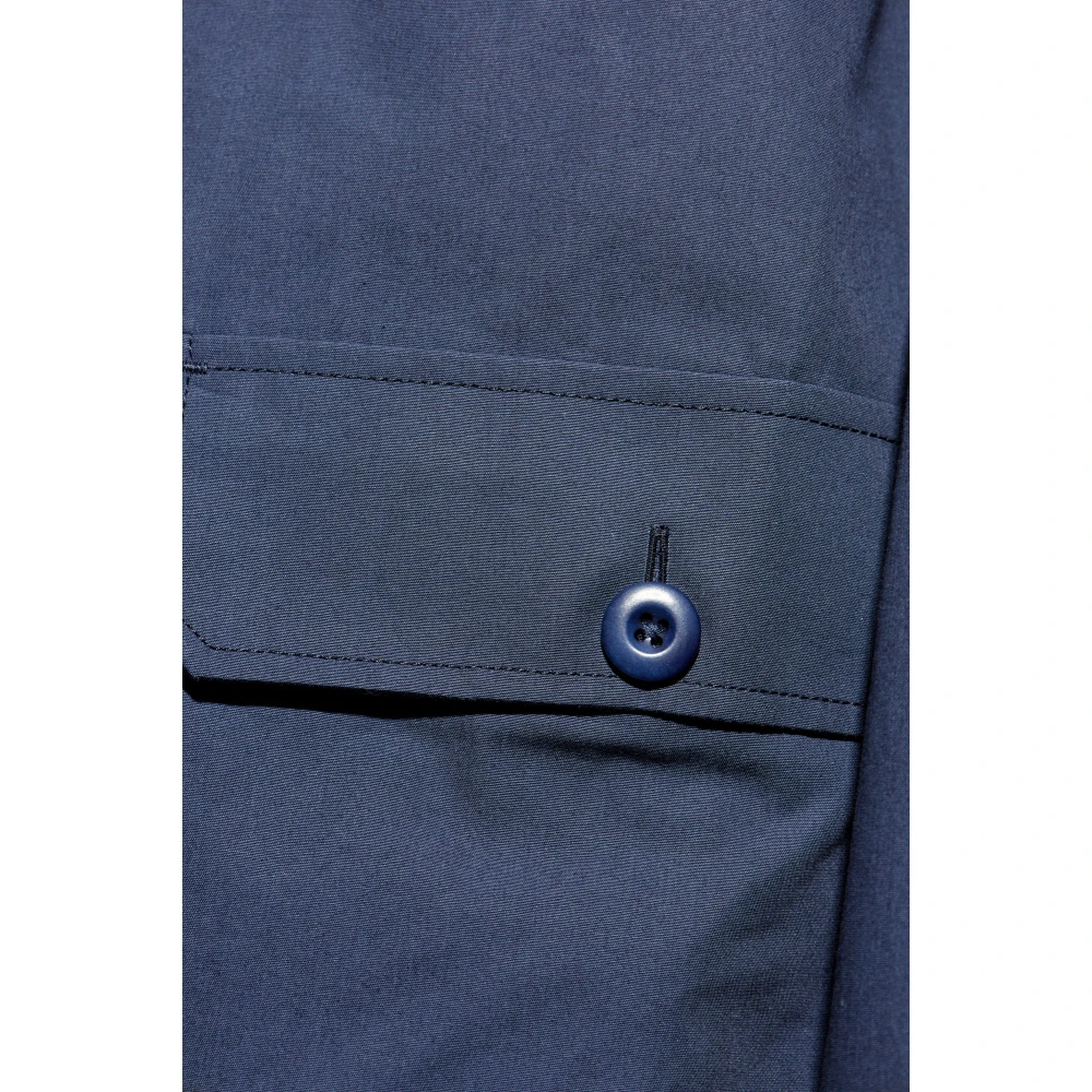 Officine Générale Overhemd met zakken Blue Heren