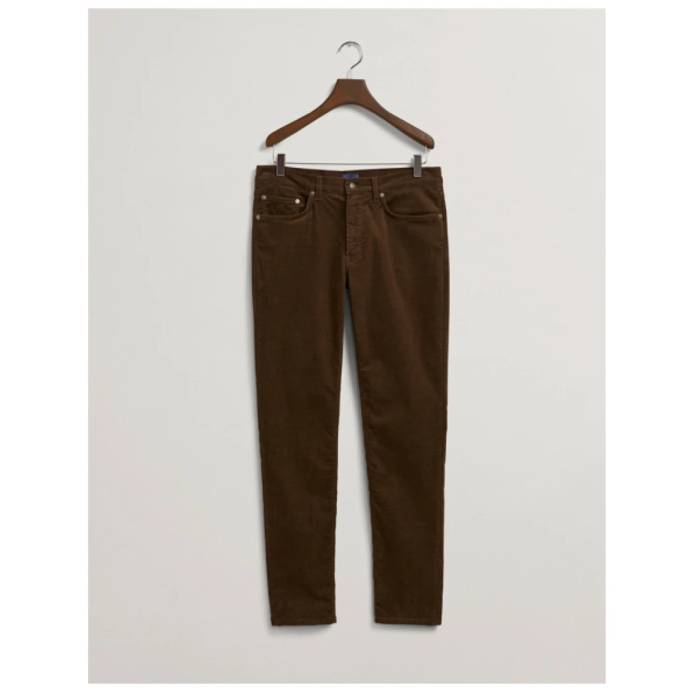Gant Slimme Velvet Hayes Broek Brown Heren