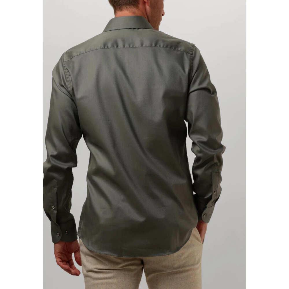 Profuomo Groen Casual Cutaway Overhemd Green Heren