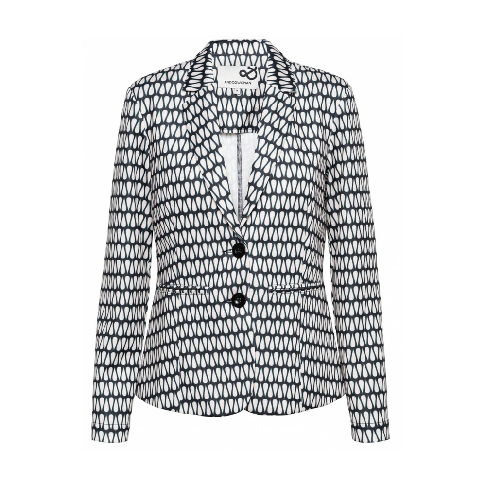 &Co Woman Blazer met ruitpatroon Multicolor Dames