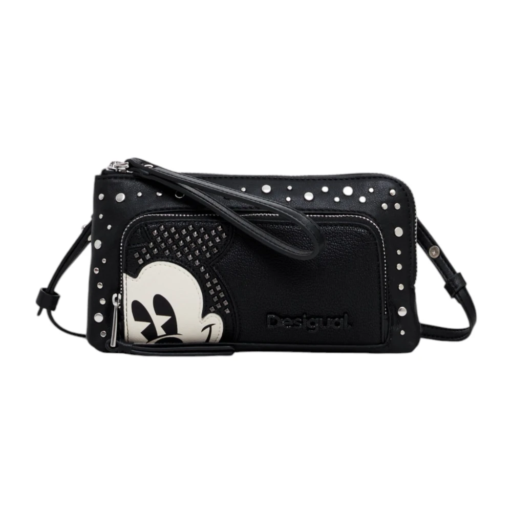 Desigual Zwarte Print Rits Tas Vrouwen Black Dames