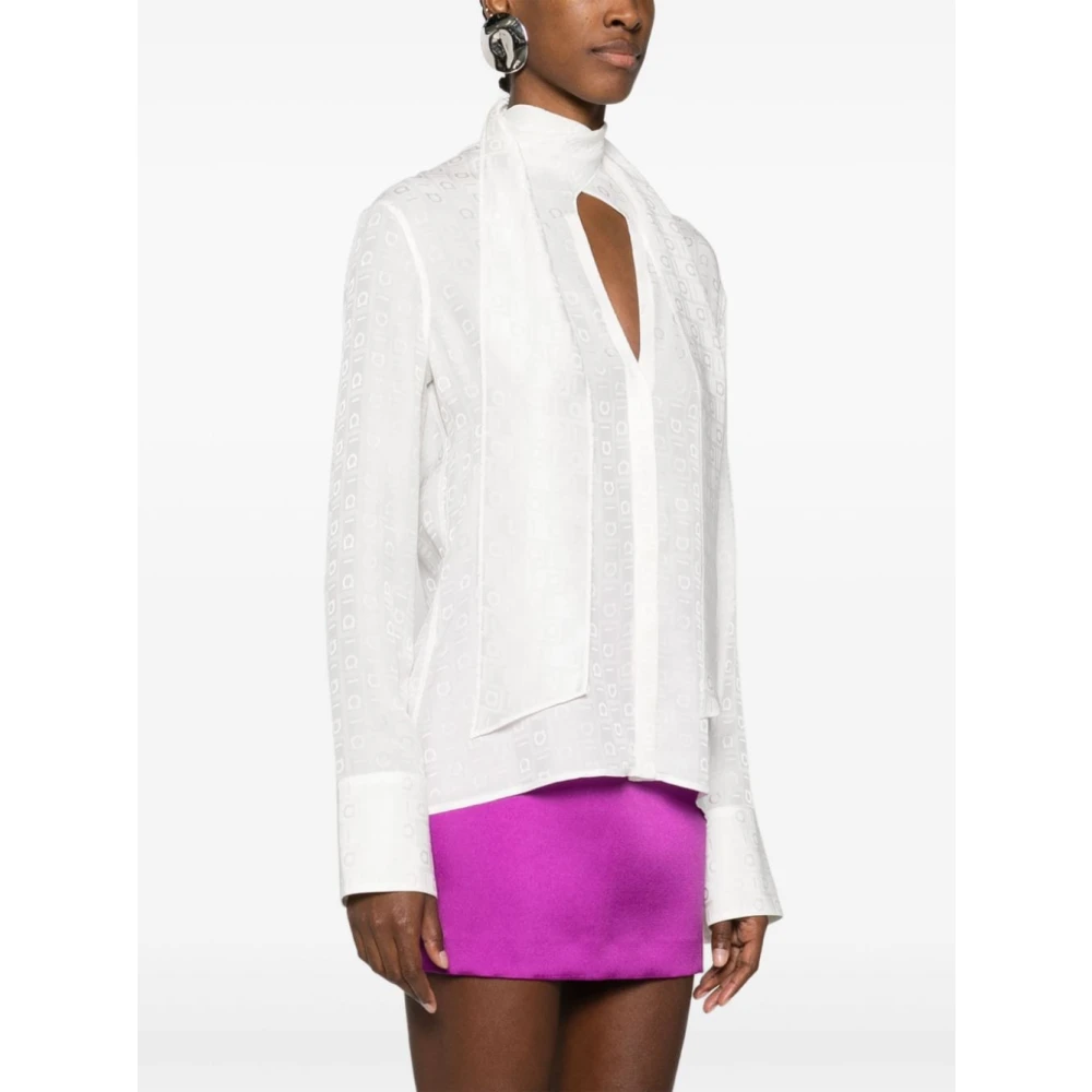 Salvatore Ferragamo Witte Shirts voor Vrouwen Aw24 White Dames