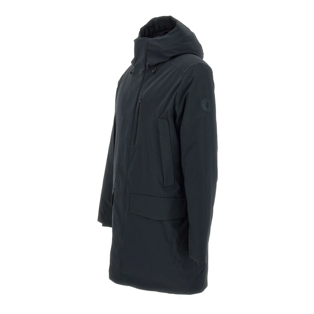 Save The Duck Zwarte Parka Jas met Capuchon Black Heren