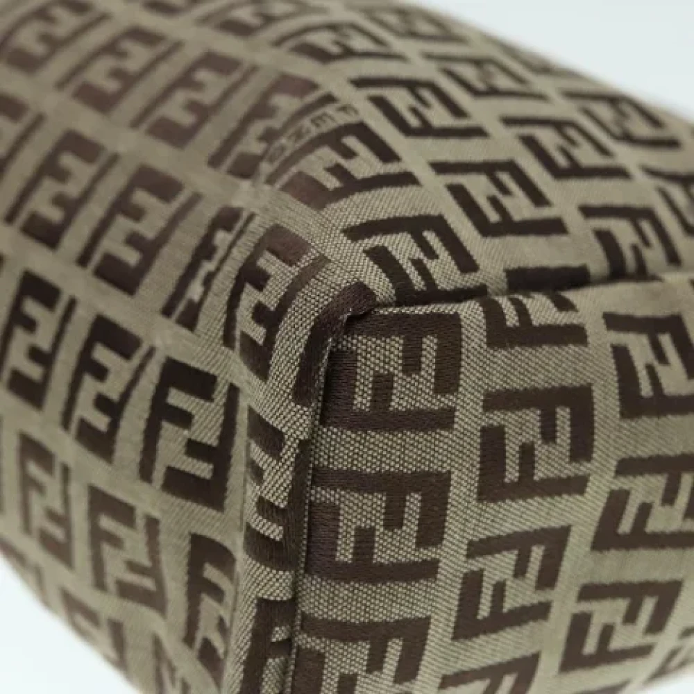 Fendi Vintage Pre-owned Canvas fendi-bags Beige Dames