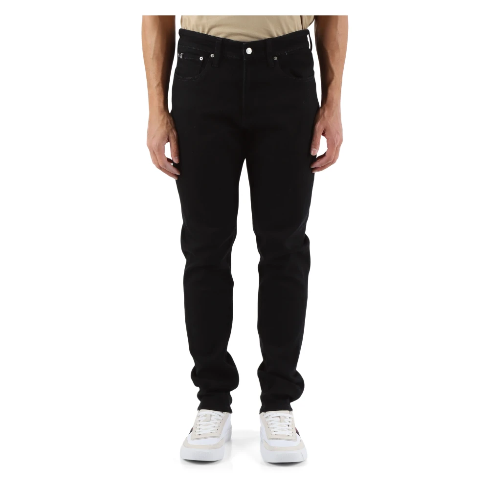 Calvin Klein Jeans Regular Taper Jeans Vijf Zakken Black Heren