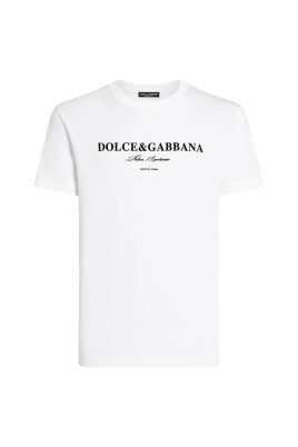 white-logo-print-round-neck-t-shirt