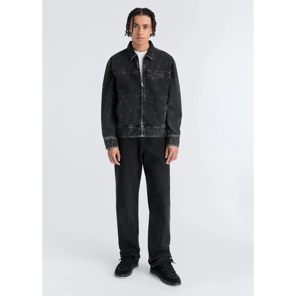 Axel Arigato Signature A Denim Jacket Gray Heren