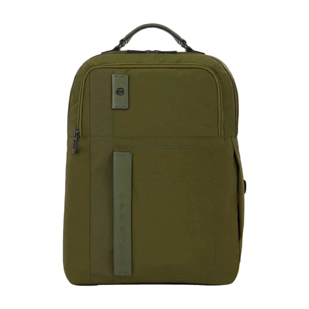 Piquadro Men's Green Fast-Check 15.6" Computer Backpack