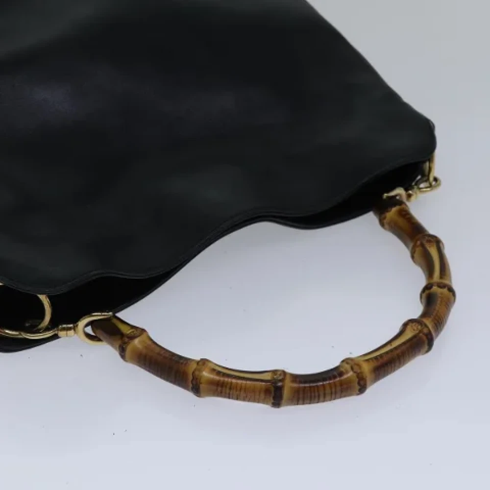 Gucci Vintage Pre-owned Leather handbags Black Dames
