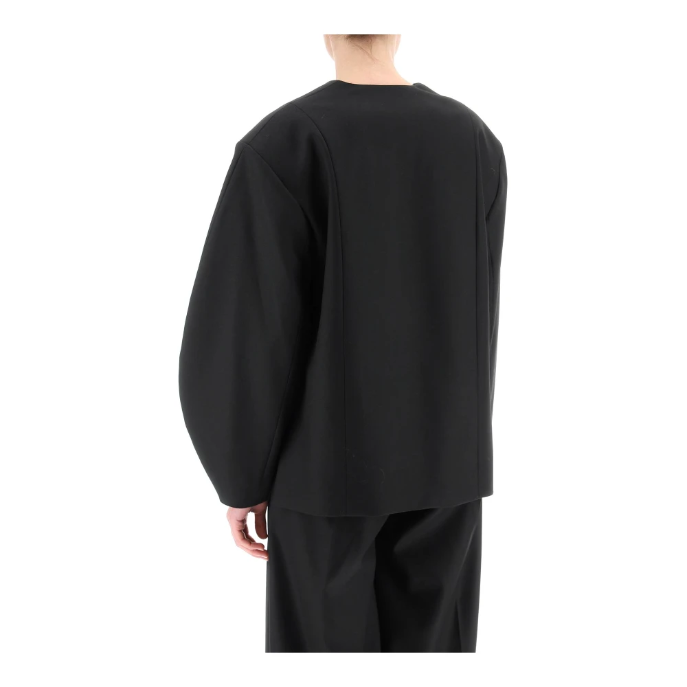 By Malene Birger Oversized Bouffant Sleeve Blazer By Herenne Birger Black Dames