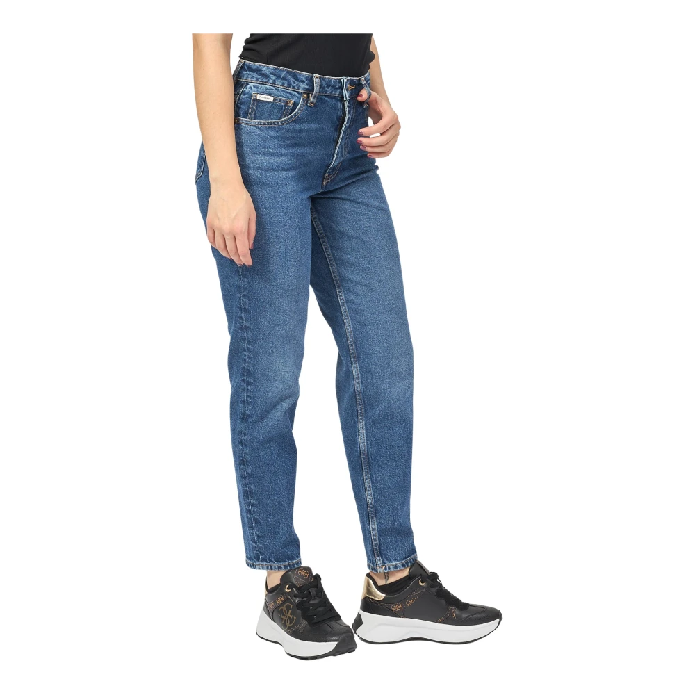 Guess Blauwe relaxed fit jeans met zakken Blue Dames