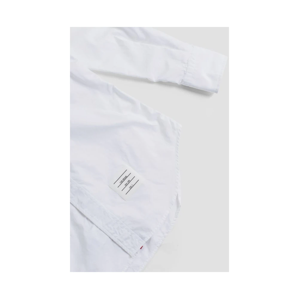Thom Browne Klassieke Witte Katoenen Overhemd White Heren