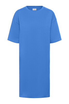 blauwe-t-shirt-jurk