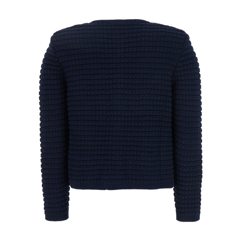BA&SH Blauwe Cardigan met Metalen Knopen Blue Dames