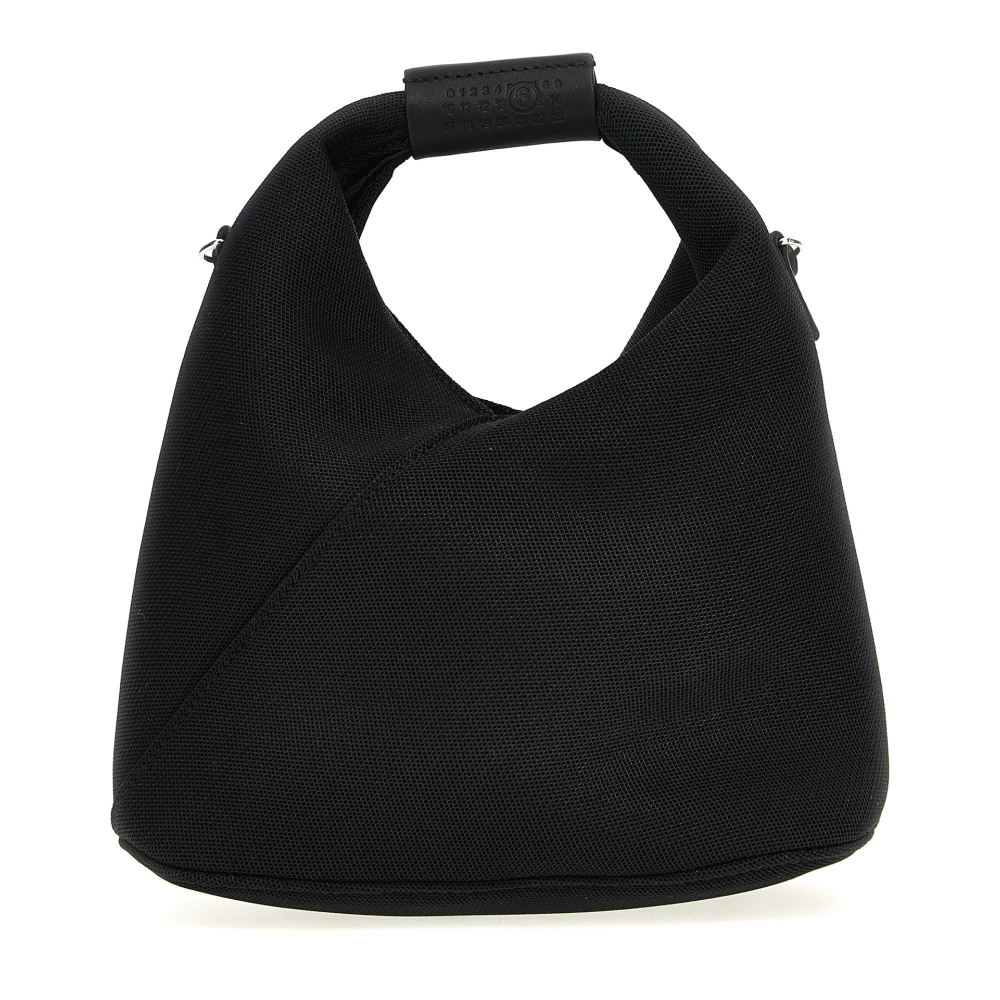 Mm6 Maison Margiela , Handbags, Female, Black, One Size, Japanese Mesh Crossbody Bag