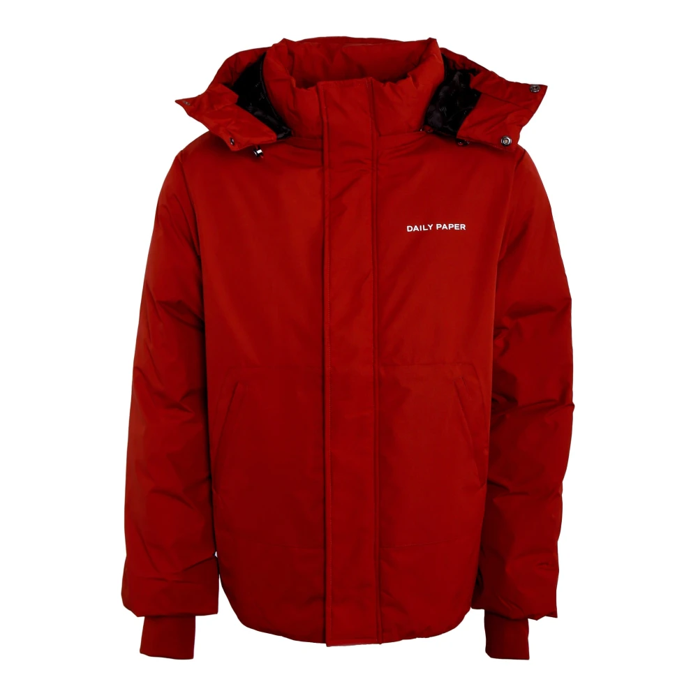 Daily Paper Men's Red Winter Jackets, Xl, Winter Jacket